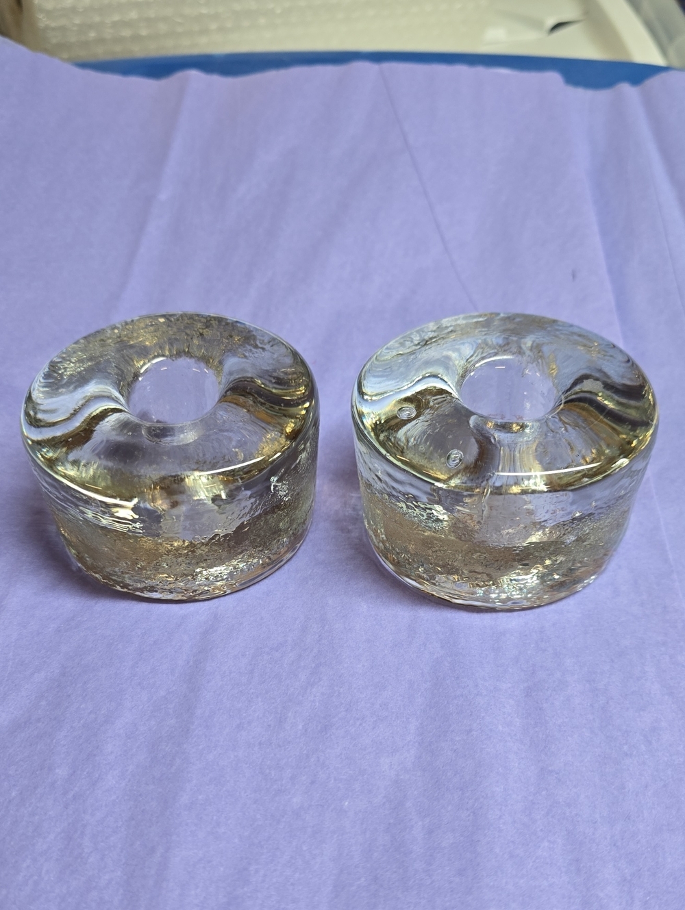 Blenko Vintage Candle Holders